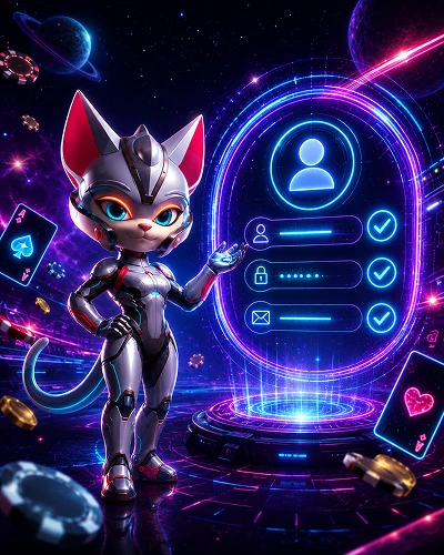 Cosmobet registration and account setup screen